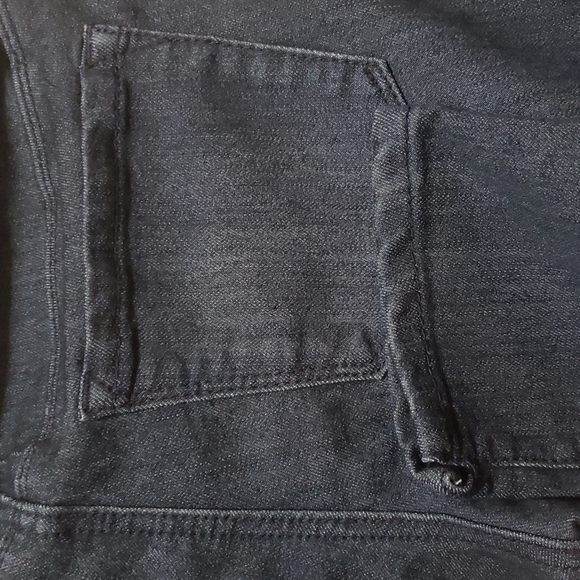 Kenneth Cole jeans womens size 27 US 4 dark blue distressed ankle slit … - Picture 9 of 16